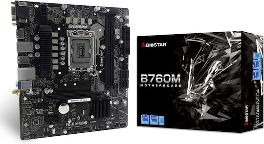 Biostar B760MX2-E D4 rev. 1.0 Motherboard Micro ATX με Intel 1700 Socket