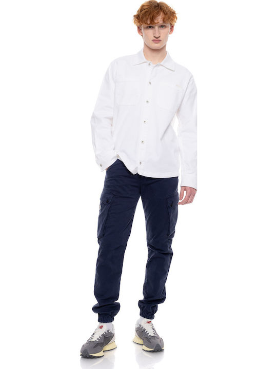 Cover Jeans Παντελόνι Cargo σε Slim Εφαρμογή Blue
