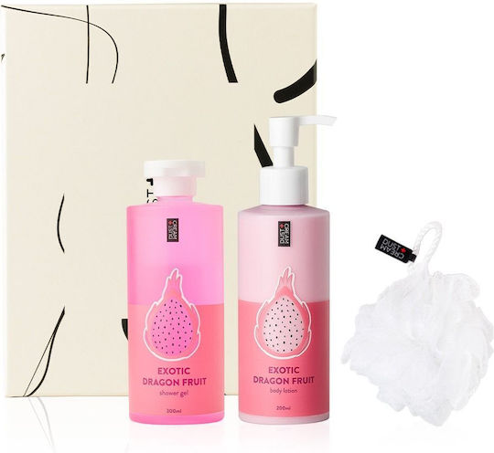 Dust+Cream Exotic Dragon Fruit Σετ Περιποίησης για Ενυδάτωση & Καθαρισμό Σώματος 3τμχ