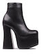 Tvc 15 Leather Women's Ankle Boots Black