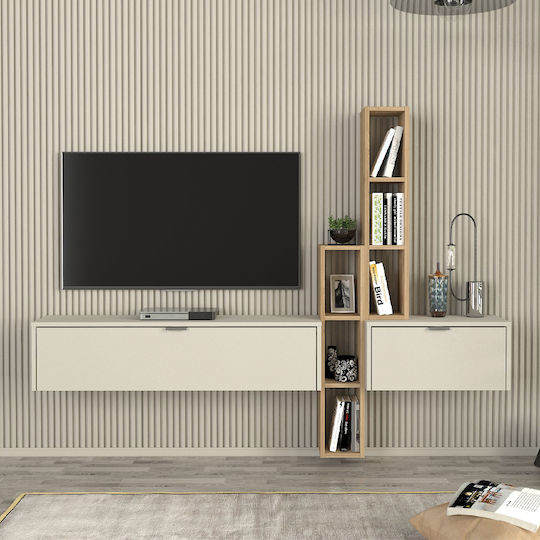 Edgar Επιτοίχιο Sandstone - Sepet Oak 198.4x29.6x148.5εκ.