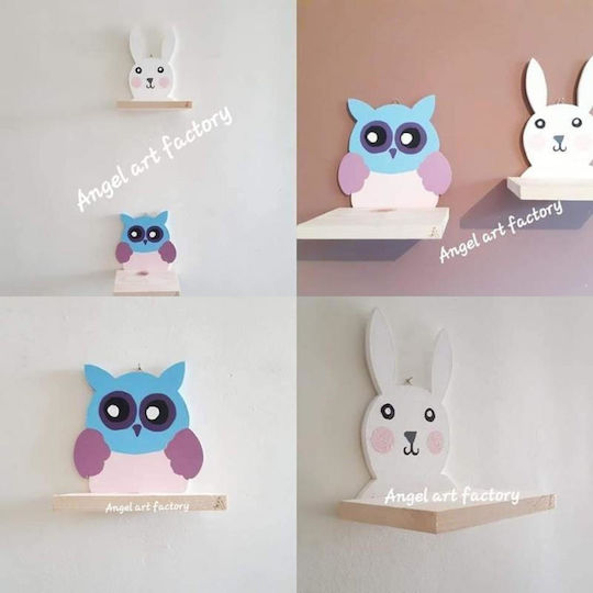 Wooden Owl Shelf