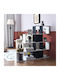 Black & White Bookcase 120x19.5x109cm