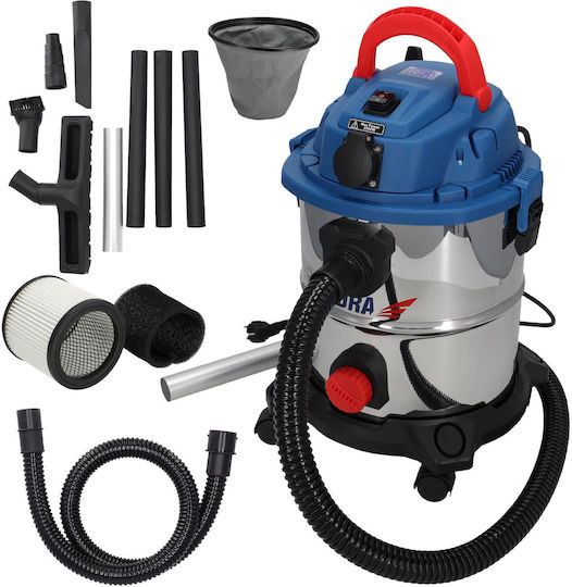Dedra Vacuum Wet / Dry 1600W with Stainless Bin 20lt