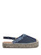 Women's Knitted Espadrilles Navy Blue