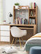 Desk Wooden Beige 94x25x74cm