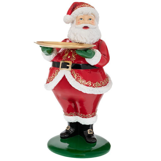 Dekorativer Weihnachtsmann Rot aus Metall 61x40x29cm