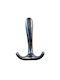 Import Hellas Wandhalterung 4254 Metall 3 Haken Silber
