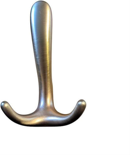 Import Hellas Wall Hanger 4254 Metal 3 Hooks Gold