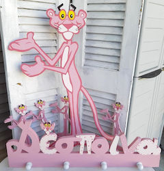 Holzdekoration "Pink Panther"