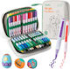Ohuhu Acrylic Markers Extra Fine Tip Drawing Markers 0.7mm Thin Set 48 Colours