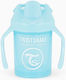 Twistshake Educational Sippy Cup Silicone with Handles Blue for 4m+m+