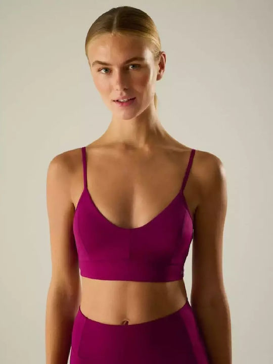 Frauen Sport-BHs Sport-BH Lila mit Polsterung