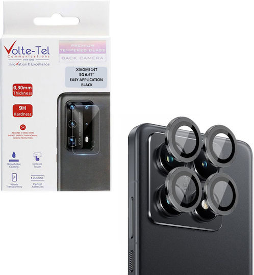 Volte-Tel Glass Cover Camera Protection Tempered Glass Black for the Xiaomi 14T 5G