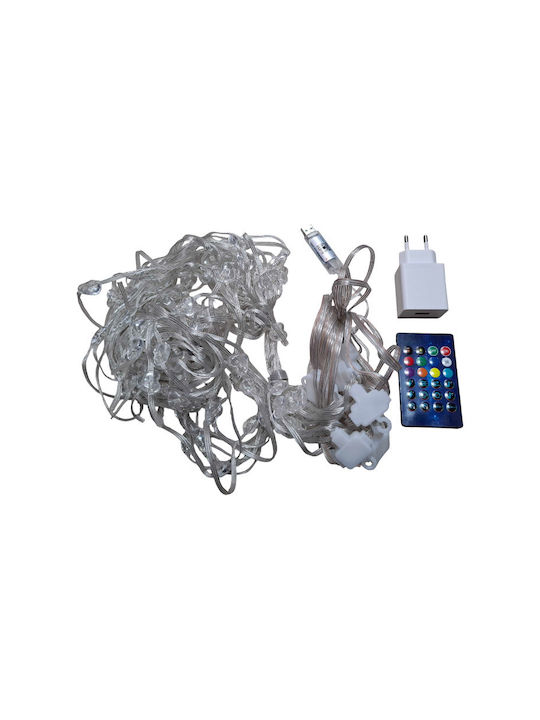 Lights LED 3m. x 300cm Multicolor USB type Curtain 1pcs Hearts