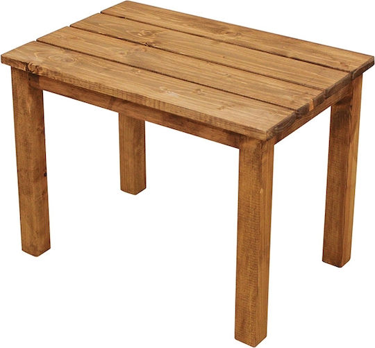 Tisch für kleine Außenbereiche Stabil Koral Walnut 60x40x45cm