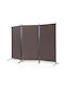 Costway Dekorativer Raumteiler aus Leinwand 260x183cm