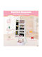 Costway Kids Jewelry Wardrobe Adjustable Full-Length Mirror Storage Spaces Hy10314wh