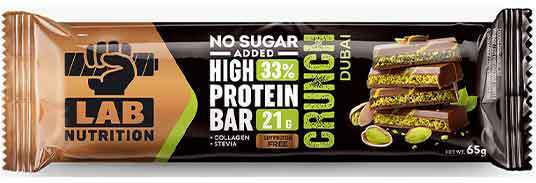 Lab Nutrition HIgh Protein Bar Блокче с 33% Протеин & Вкус Dubai Crunch 65гр