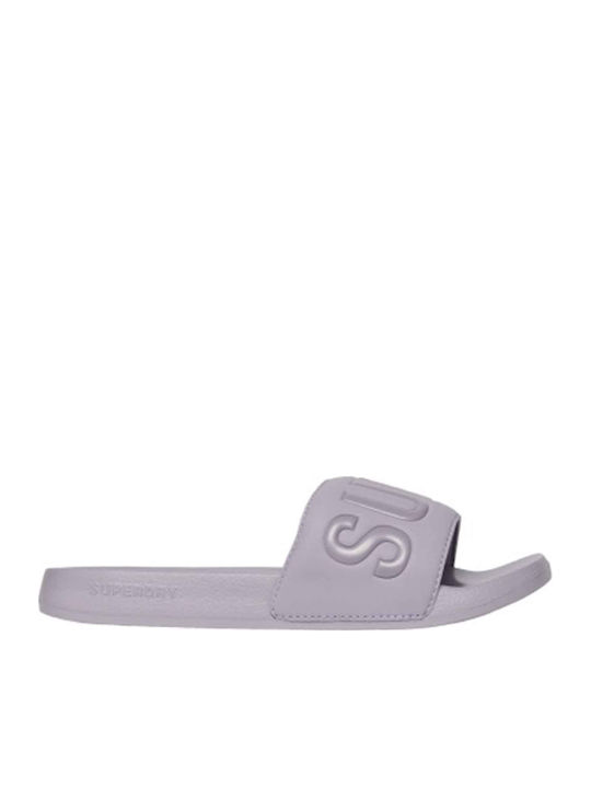 Superdry Slides σε Μωβ Χρώμα