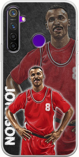 European Basketball Legends Eddie Johnson Realme 5 Pro Flexible TPU Transparent Silicone
