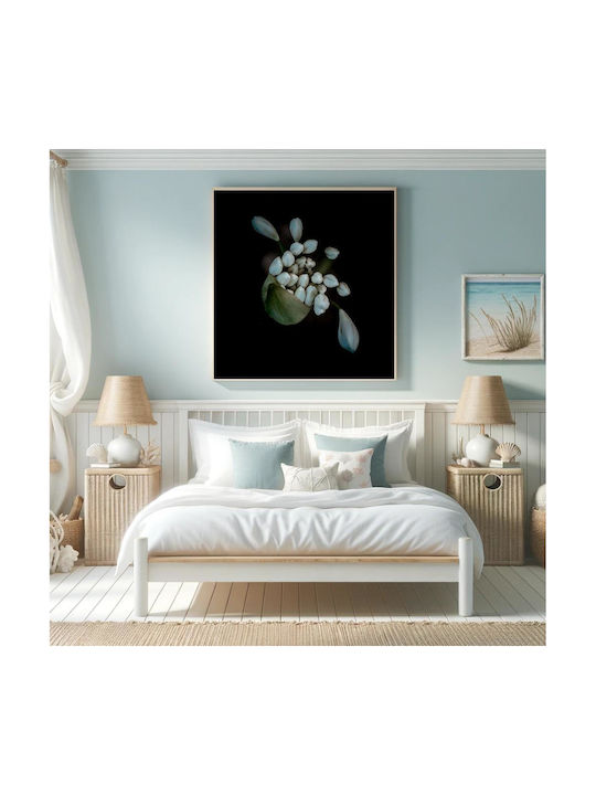 Painting White Budding Flowers 110x110