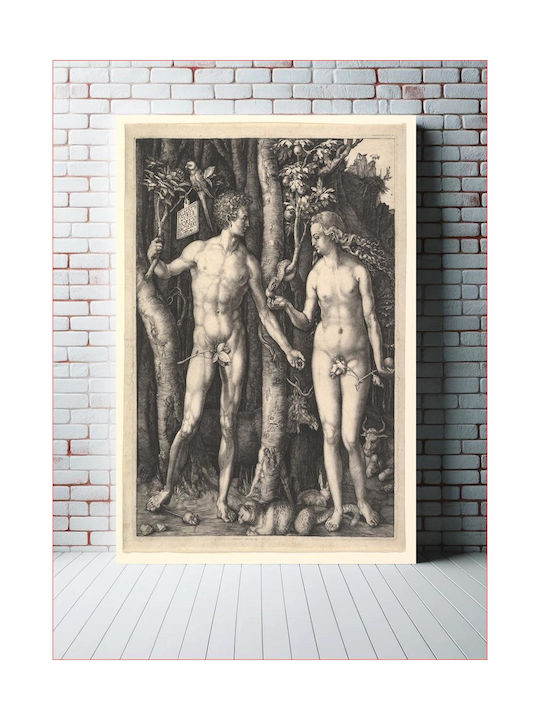 Tabloul Adam și Eva de Albrecht Dürer 80x120