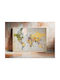 Vintage World Map Painting 50x40