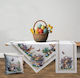 Πασχαλινό Καρέ 100x100 Easter Charm Dimeco Εκρού 100x100