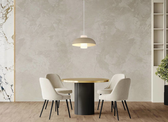Globo Lighting Pendant Light Beige 38x38x120cm Globo Lighting Pendant Light Beige 38x38x120cm