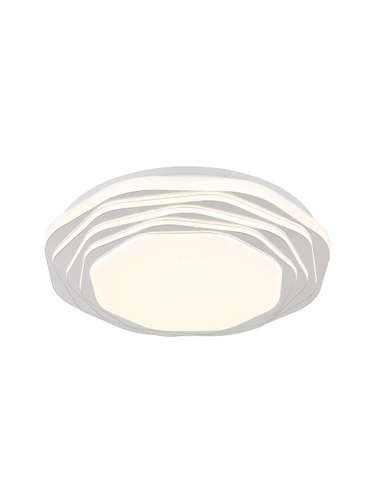 Globo Lighting Πλαφονιέρα Οροφής Λευκή με Ενσωματωμένο LED