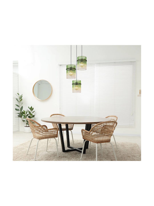 Globo Lighting Κρεμαστό Φωτιστικό Μαύρο με Ντουί E27 47x47x140εκ.