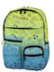 Polo Youngster School Bag Backpack Elementary, Elementary Green with Water Bottle Holder 22Liters 2021