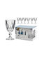 ArteLibre Set of Glasses for White and Red Wine made of Crystal Stemmed 6pcs