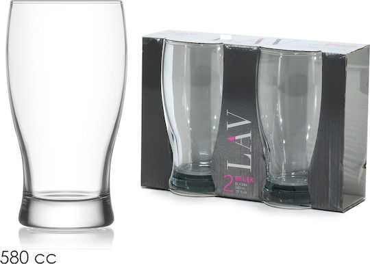 ArteLibre Set of Glasses Water made of Glass 2pcs