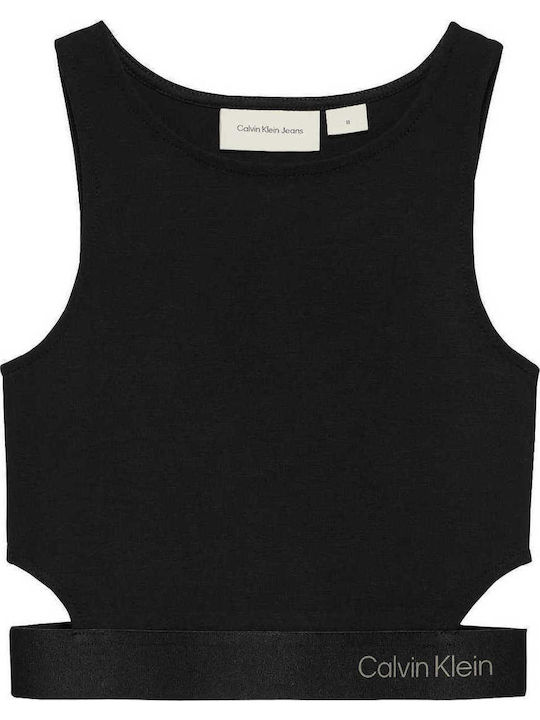 Calvin Klein Kids' Crop Top Sleeveless Black IG0IG02869-BEH
