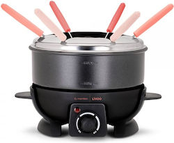 Livoo Electric Stainless Steel Fondue Pot 15.5x15.5x15.5cm
