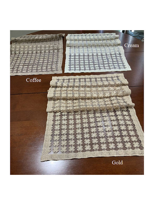 Liolios Home Ράνερ με Κέντημα Fx-1 Gold 45x160εκ.