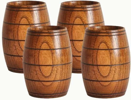 Σετ Ποτήρια Μπύρας Bamboo 4τμχ