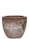 Decorative Antique Glossy Jar-Planter Brown 26x25cm 06-21278-s
