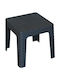 Tisch für kleine Außenbereiche Stabil Monaco Anthracite 50x50x45cm