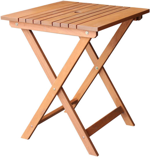 Florida-s Outdoor Dinner Free Standing Wood Table Honey Brown 60x60x60cm