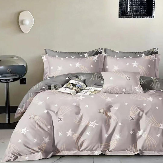 Pucioasa Комплект Плик за Завивка Единичен с Калъфка & 1 Чаршаф 150x220 Сив