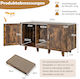 Costway Mobilier Multifuncțional pentru Pisici Litiere Ascunse și Scratcher 120 X 52 X 65 Cm Pv10040in