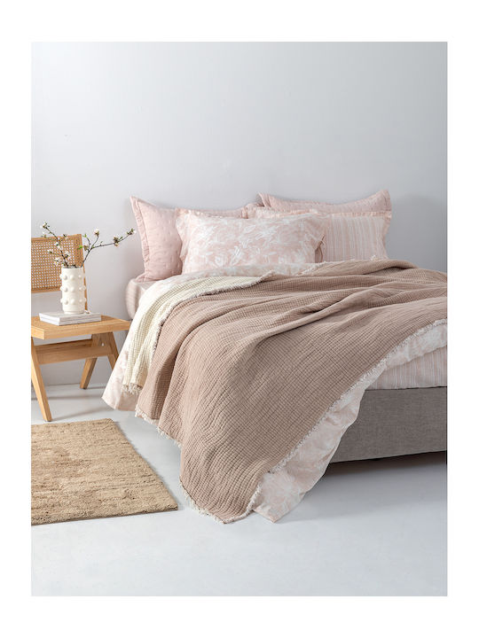 Palamaiki Mous Κουβέρτα Υπέρδιπλη 250x240εκ. Beige