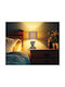 Globo Lighting Plastic Table Lamp for Socket E14 with Gray Shade and Base