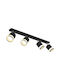 Globo Lighting Spot cu 4 Lumini și cu Soclu null în Culoare Negru