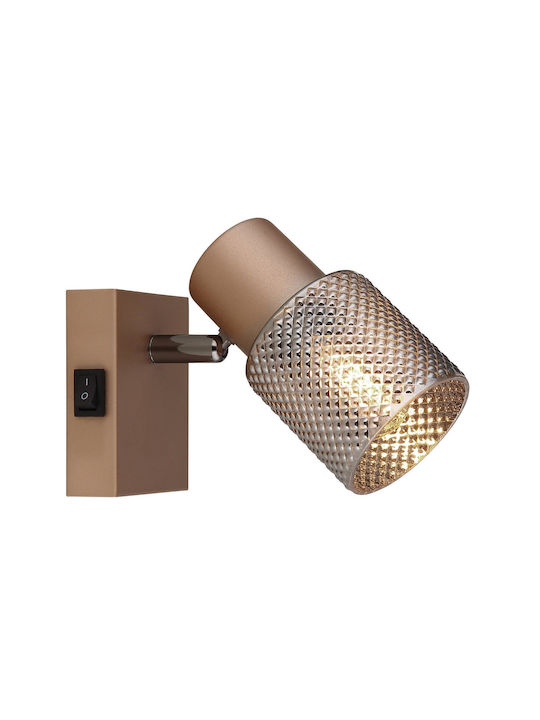 Globo Lighting Einzel Spot mit Fassung E14 in Braun Farbe