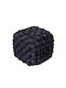 Πουφ Hocker 2271 Black 43x43x40cm