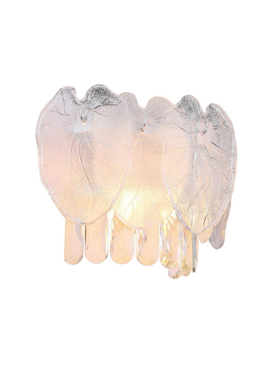 Globo Lighting Осветително тяло За стена с фасунга E14 Прозрачен 31.5x20.8см.